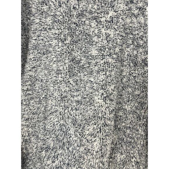 Jason Maxwell Blue and White Faux Fur Zip Up Hoodie with Pockets Women Size L - Picture 4 of 9